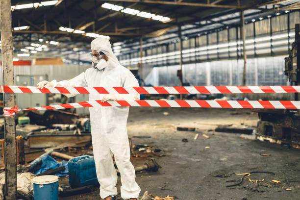 Professional Biohazard technician working in Tilden, IL